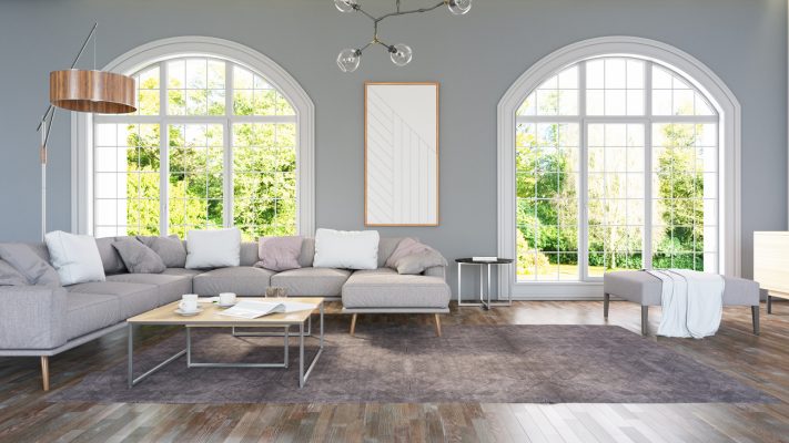 Contemporary Living Room Interior. 3D Render